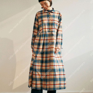 무료 배송)치키타 체크 셔츠 원피스 1size