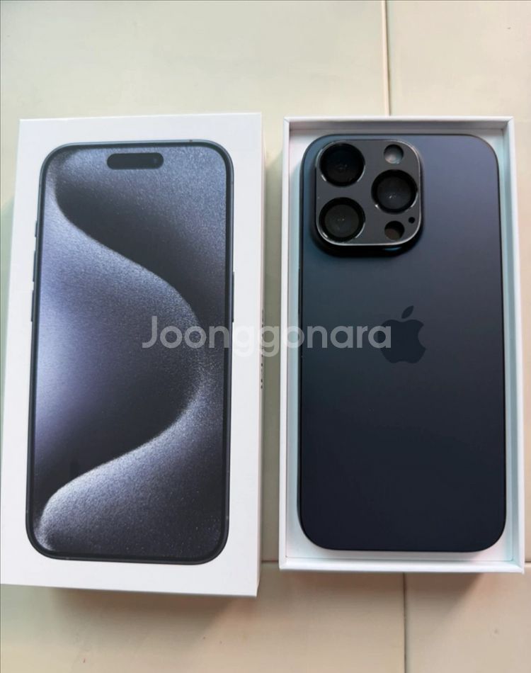 아이폰 15 Pro 128기가 딥퍼플 색상입니다--1