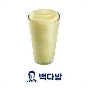 [빽다방] 바나나멜론쉐이크 판매합니다. 3400원