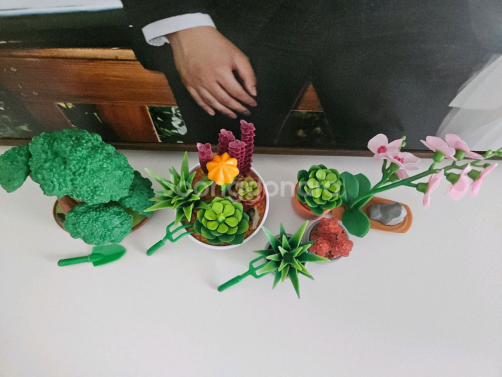 아이비젼 미니브랜드 미니가든 식물가챠 미니어처--0