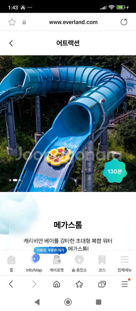 캐리비안베이 종일권12월30일까지--0