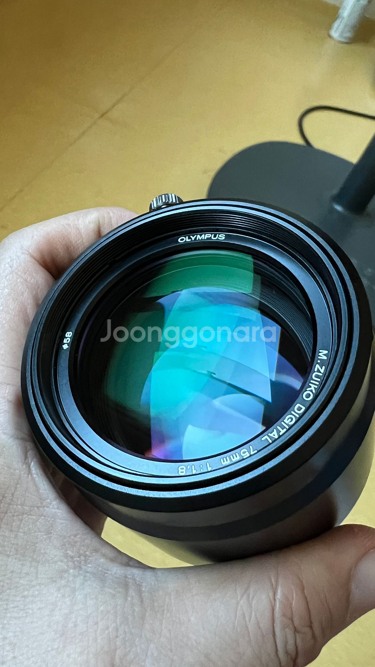 마이크로 포서드용 75mm F1.8 단렌즈 팝니다--0