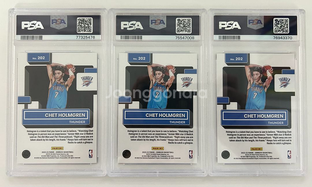 [급처분] NBA 카드 쳇홈그렌 RC 1of1 레어--5
