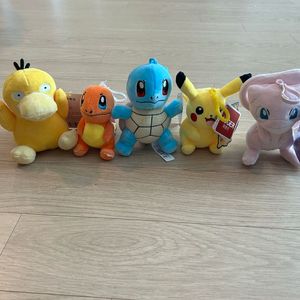 포켓몬스터 인형 키링 5개세트