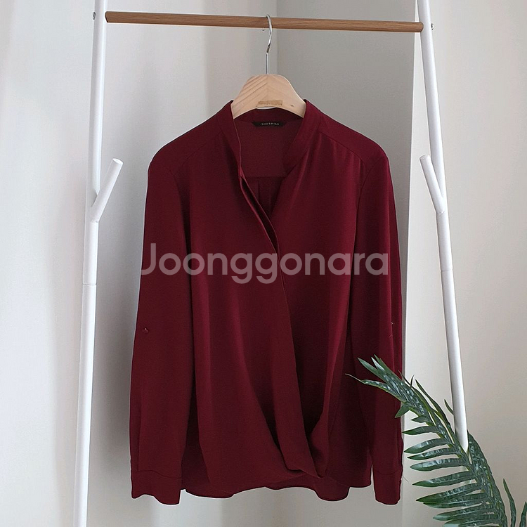 쉬즈미스 랩 쉬폰블라우스--0