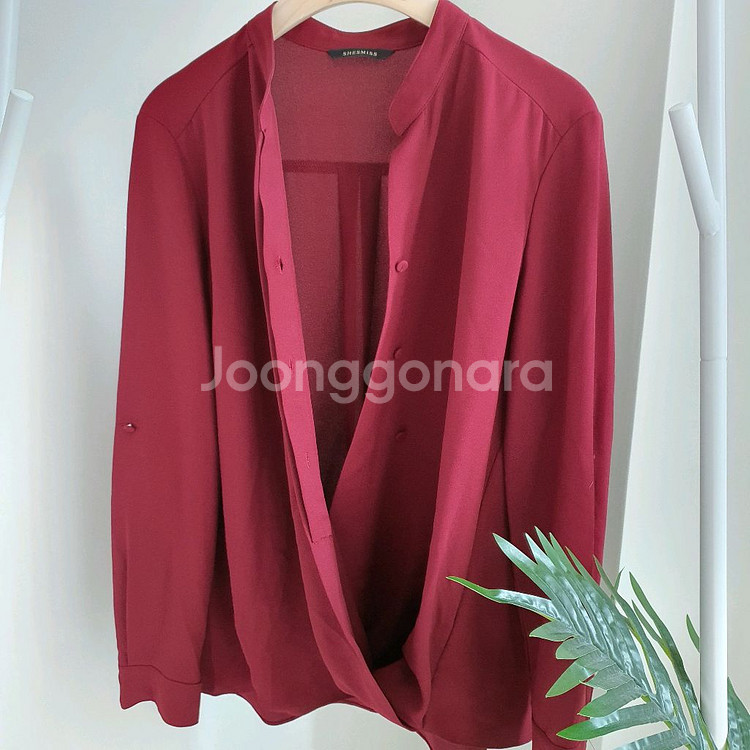 쉬즈미스 랩 쉬폰블라우스--1