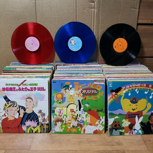 일본동요 음반 LP 400장 (2 오디오 앰프 스피커