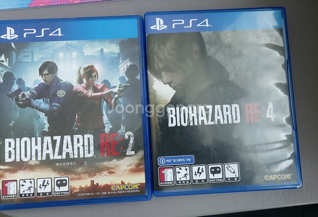 PS4:Biohazard re2,4 일괄 당일급처--0