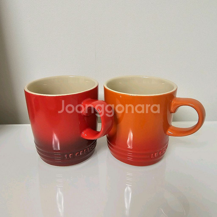 스타우브 레인보우 일괄 머그컵과 접시--1