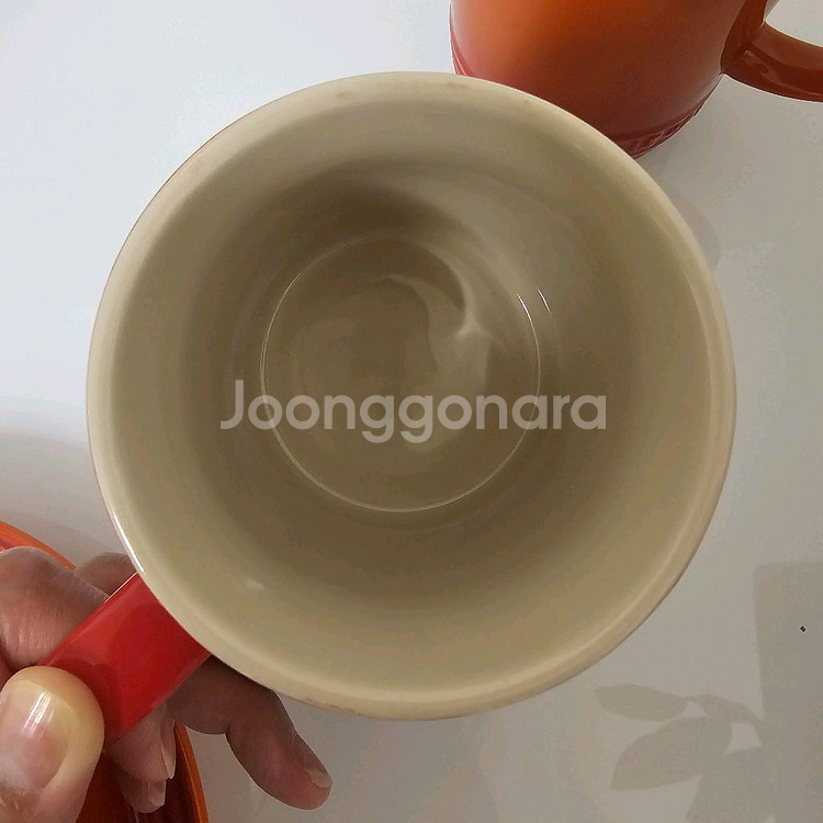 스타우브 레인보우 일괄 머그컵과 접시--3