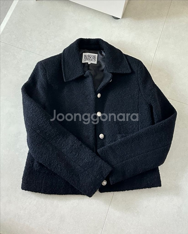 마리떼프랑소와 트위드자켓 S사이즈--2