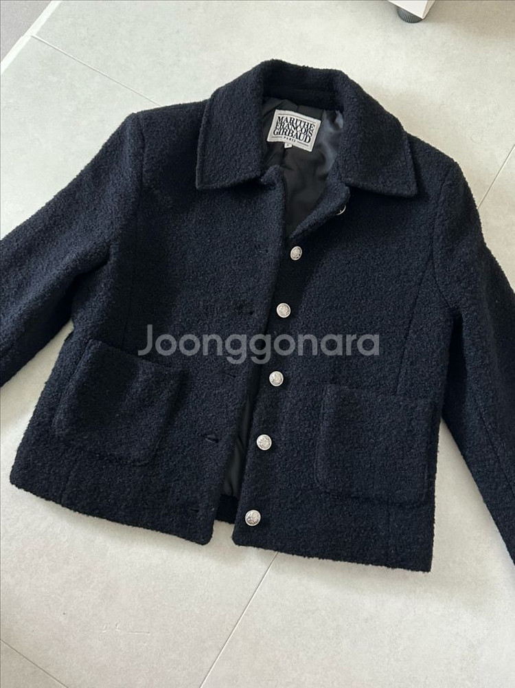 마리떼프랑소와 트위드자켓 S사이즈--4