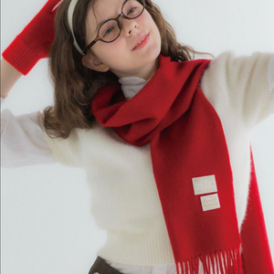 래니래니 울 머플러-레드