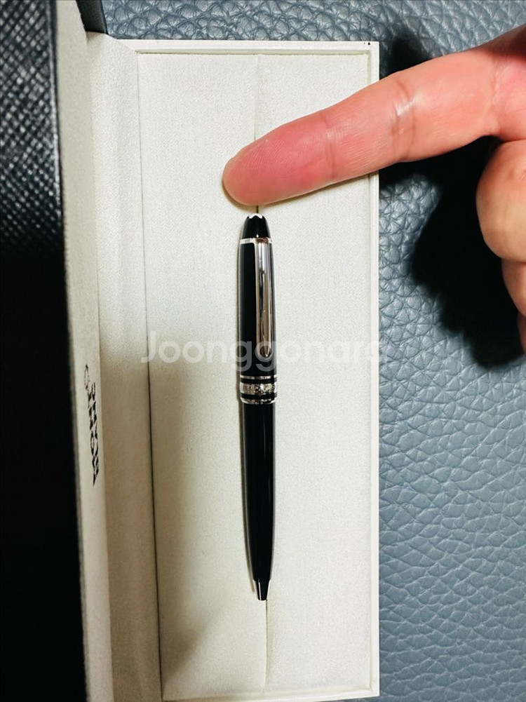 몽블랑 모짜르트 볼펜 116 미니 플래티넘 은장 볼펜--1