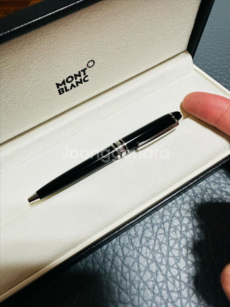 몽블랑 모짜르트 볼펜 116 미니 플래티넘 은장 볼펜--2