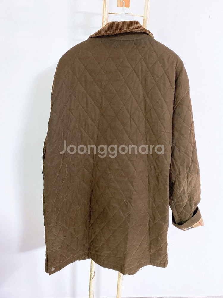 (정품)버버리노바체크골덴배색퀄팅자켓(남성용110~11--3