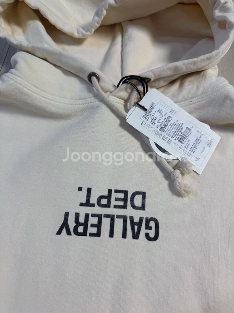 갤러리디파트먼트 페이크 로고 후드티 L(새제품)--2