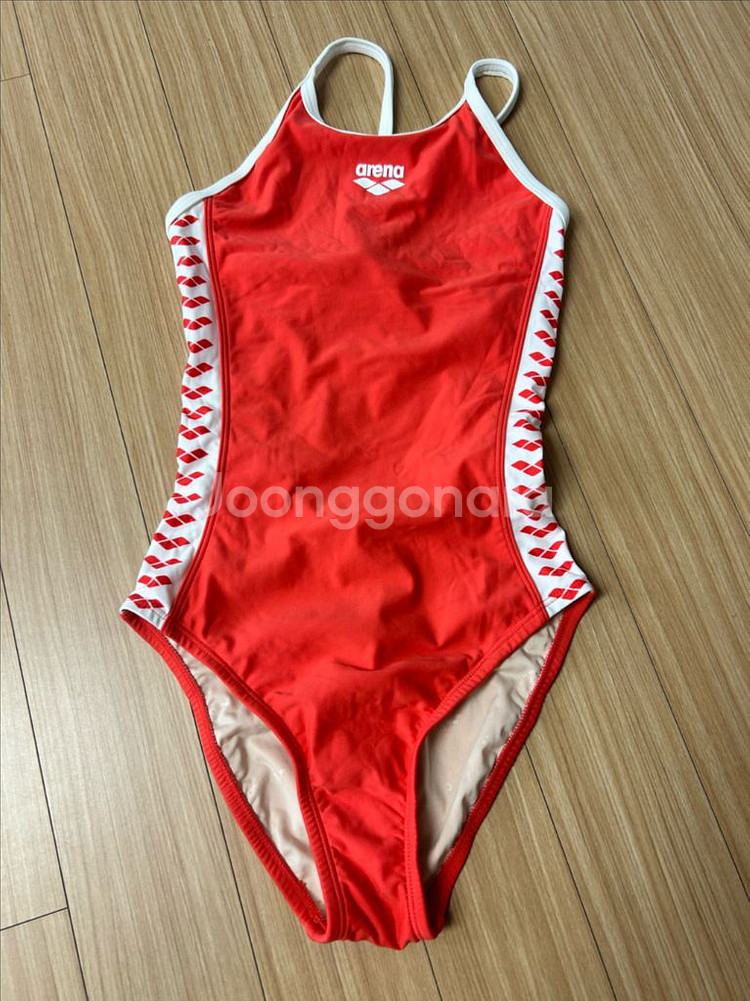 팀아레나 여성수영복 레드 28 새상품--0