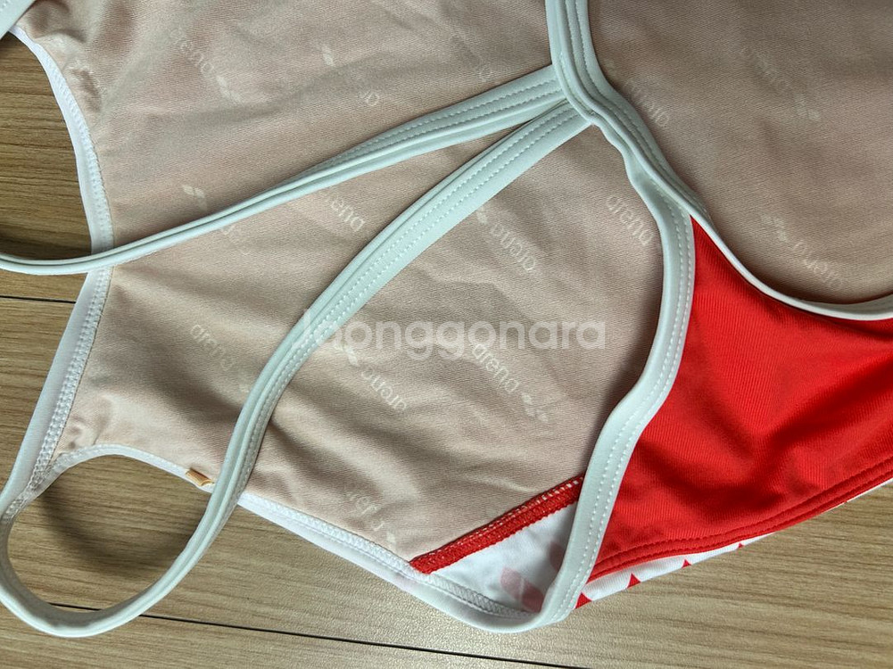 팀아레나 여성수영복 레드 28 새상품--2