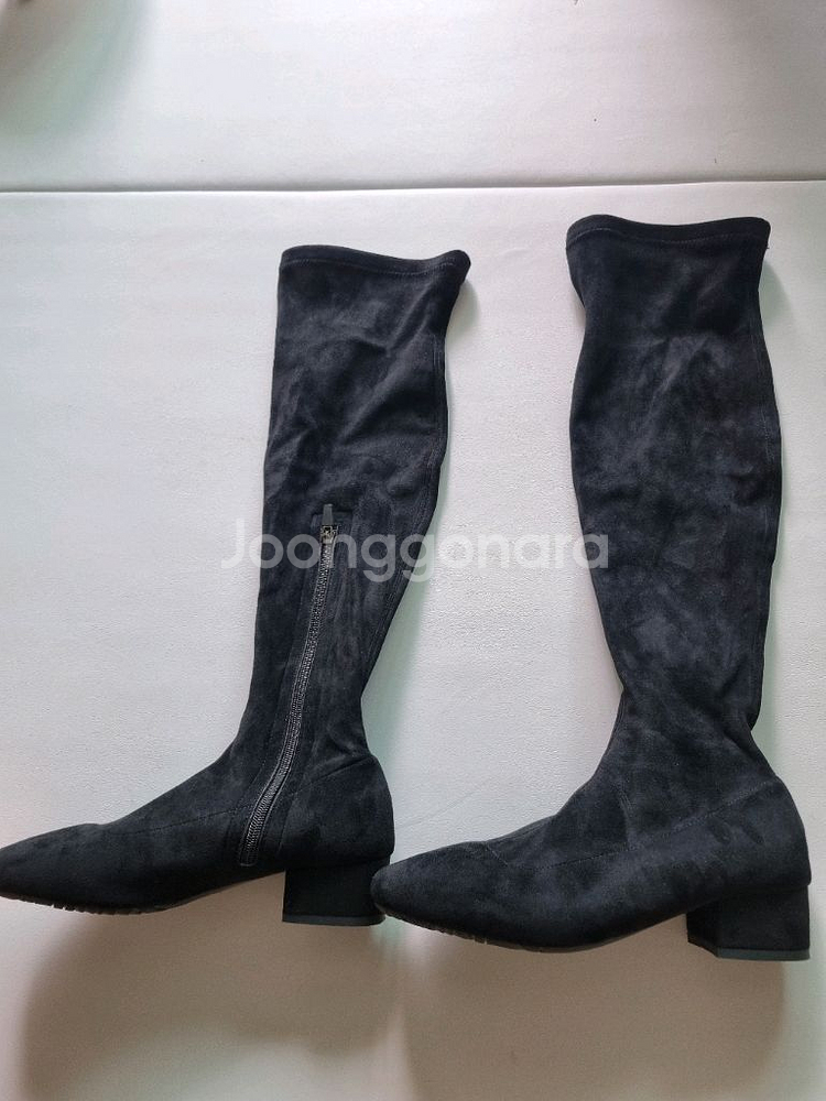 분홍코끼리 스웨이드 롱부츠 240사이즈--1