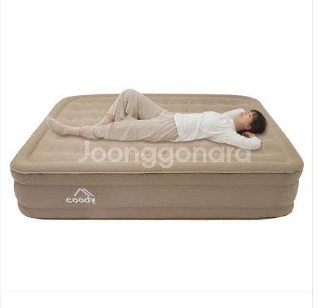 쿠디 에어매트 더블 35cm캠핑매트 자충매트 신품--2