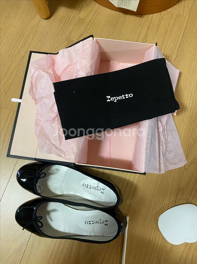 레페토 까미유 블랙 38사이즈 정품--0