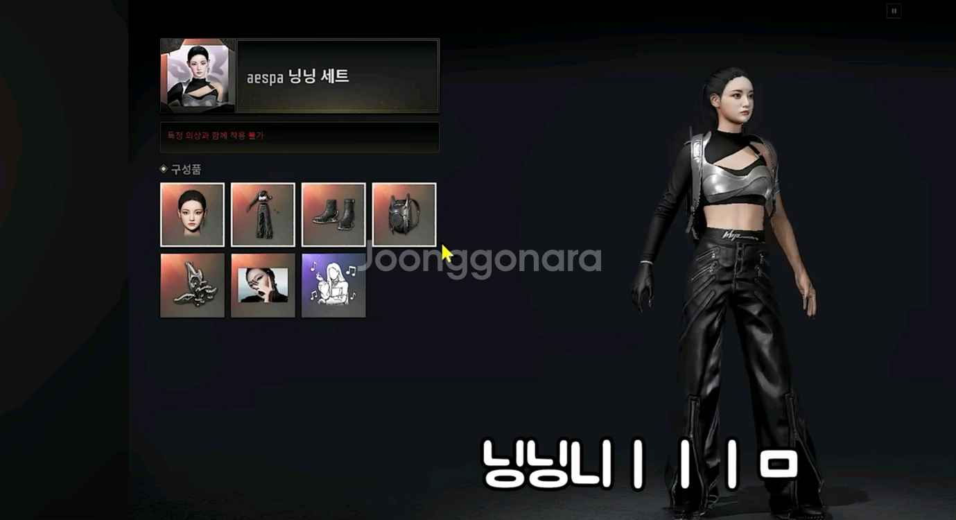 스팀 배그 에스파 닝닝 판매합니다--0