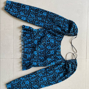 ZARA 플라워 롱슬리브 블라우스 M