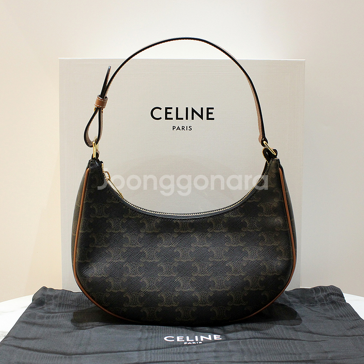 [명품다올동래] 셀린느 트리옹프 아바 미듐 호보 숄더백--0