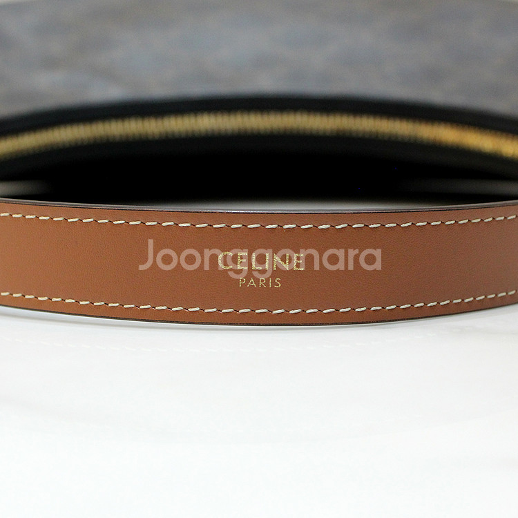 [명품다올동래] 셀린느 트리옹프 아바 미듐 호보 숄더백--6