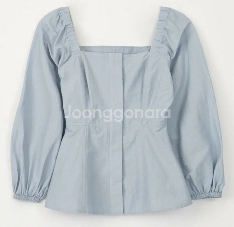 시에 sie 리안 스퀘어넥 블라우스 파우더블루 S--0
