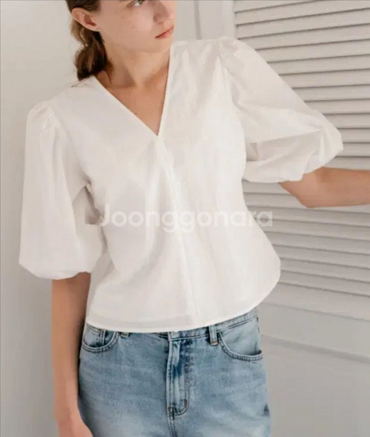 시에 sie 르셀리나 코튼 블라우스--0