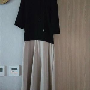 후드 롱원피스 55-66