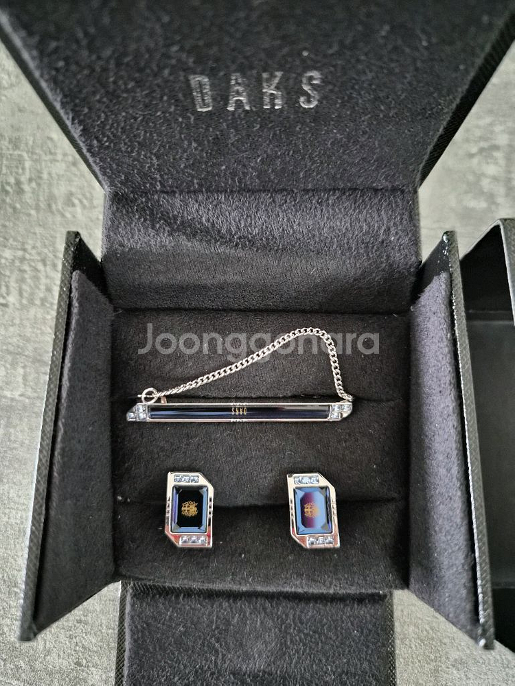 닥스 넥타이핀 커프스 단추 세트--0