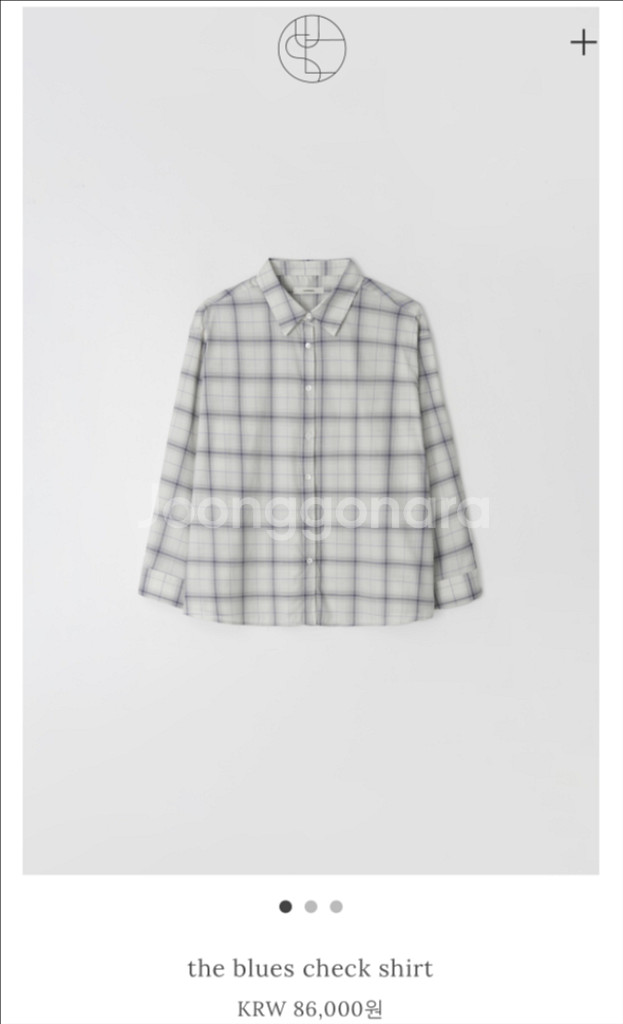 윤슬샵 the blues check shirt--0
