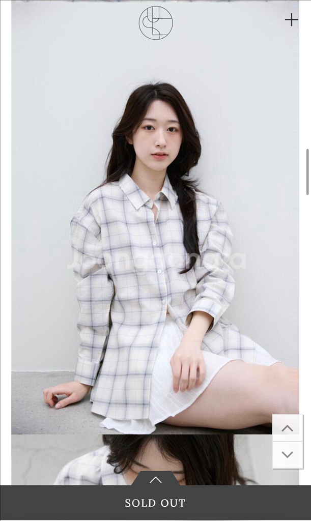 윤슬샵 the blues check shirt--1