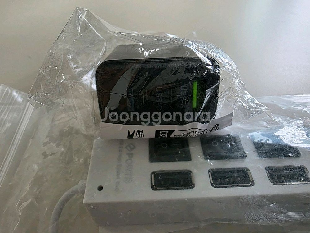 폰 충전,usb 허브 (7포트),폰 거치대/일괄/미개봉--1