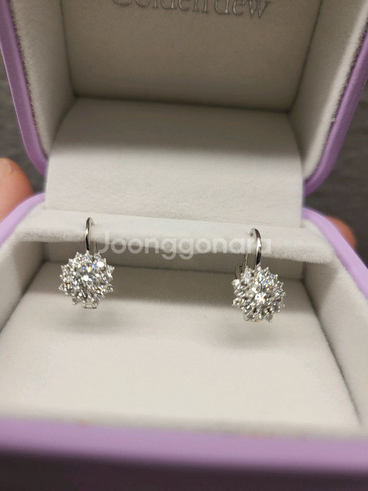 골든듀 마가리트 2부 18k 다이아 귀걸이--2