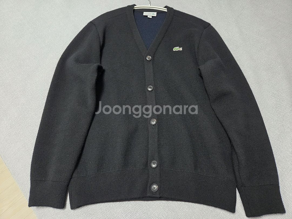 라코스테 베이직 V넥 가디건 AH460E-53N--0
