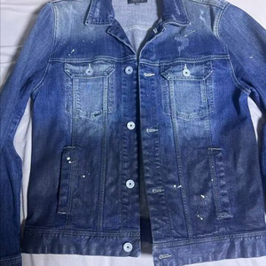 (XL) Stonefeather 페인티드 워싱 데님자켓