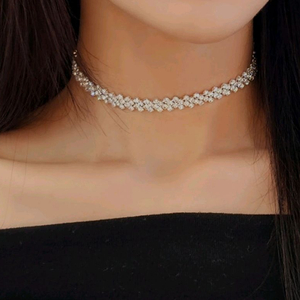 미개봉 새제품 큐빅 초커 목걸이 촬영목걸이