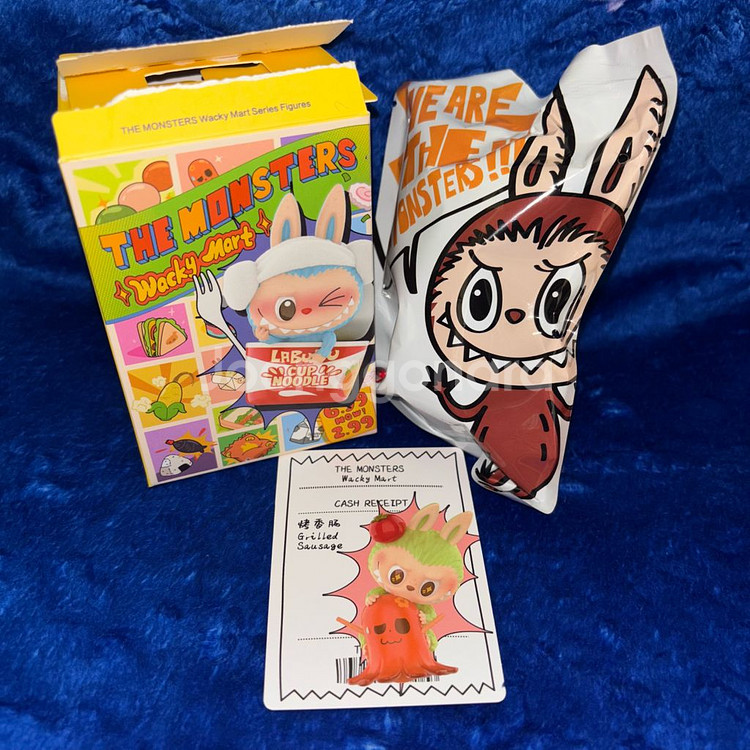 팝마트 라부부 편의점 구운 소시지 피규어 비닐 미개봉--0