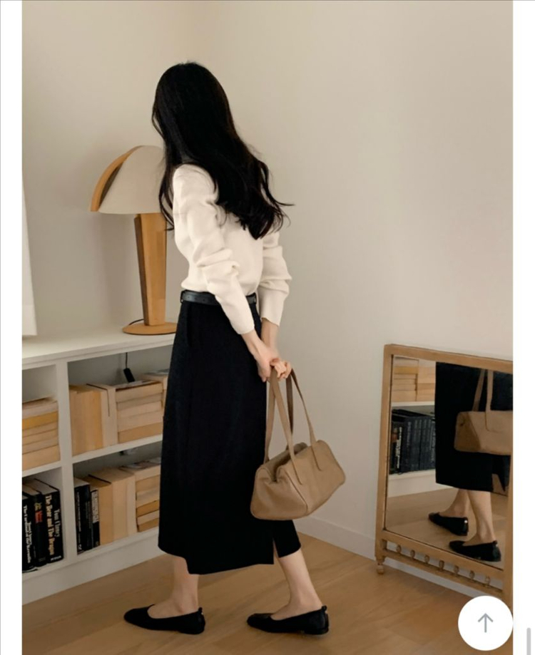 98도씨 워크 히든밴딩 롱스커트 이미지