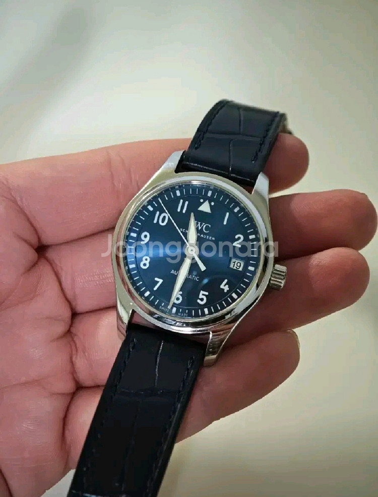 iwc 파일럿36 오토매틱 청판(가죽 스트랩 모델)--3