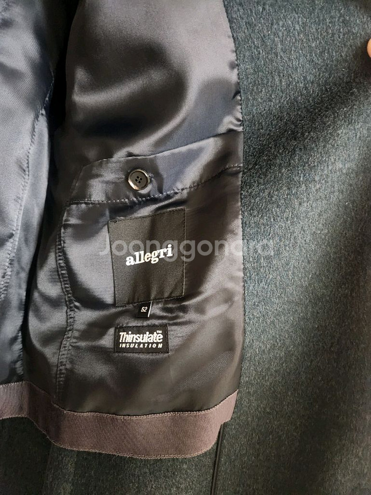 [52]알레그리 23fw 핸드메이드 세미더블 코트--3