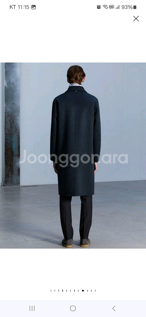 [52]알레그리 23fw 핸드메이드 세미더블 코트--7