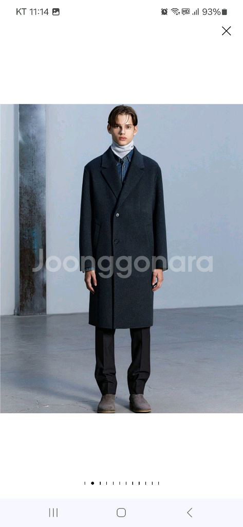 [52]알레그리 23fw 핸드메이드 세미더블 코트--6