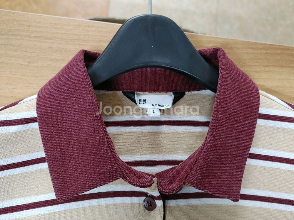 BEANPOLE 빈폴 카라배색 긴팔 카라티--3