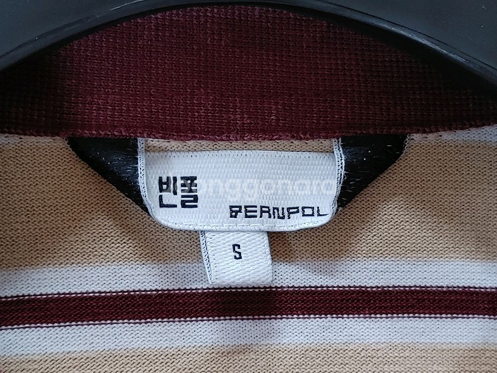 BEANPOLE 빈폴 카라배색 긴팔 카라티--4
