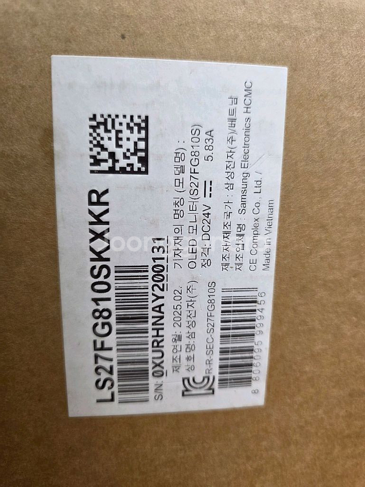 삼성 OLED G8 S27FG810 모니터 미개봉 신품--1